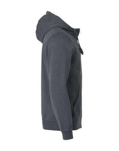 Clique Basic Hoody Full Zip Men's - Anthracite Melange