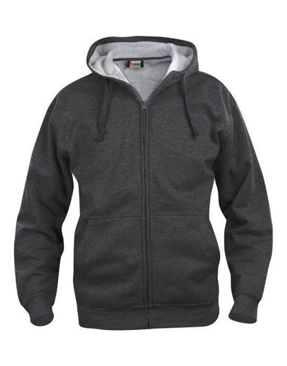 Clique Basic Hoody Full Zip Men's - Anthracite Melange