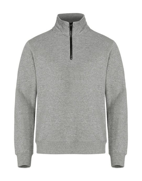 Clique Classic Half Zip - Grey Melange