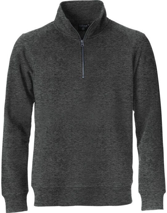 Clique Classic Half Zip - Anthracite Melange