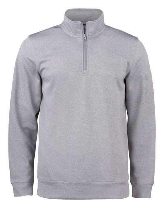 Clique Basic Active Half Zip Junior - Grey Melange