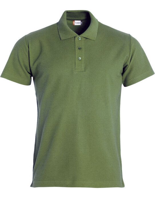 Clique Basic Polo - Army Green