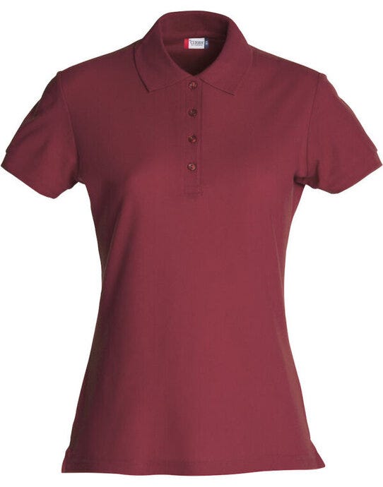Clique Ladies Basic Polo - Burgundy
