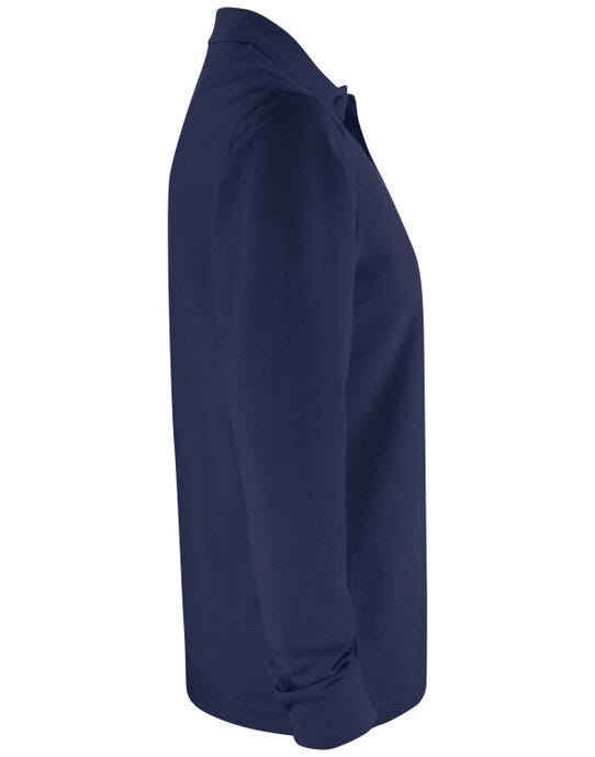 Clique Basic Pocket Polo L/S - Dark Navy