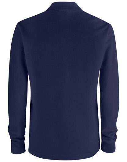 Clique Basic Pocket Polo L/S - Dark Navy