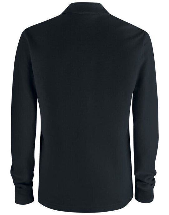 Clique Basic Pocket Polo L/S - Black