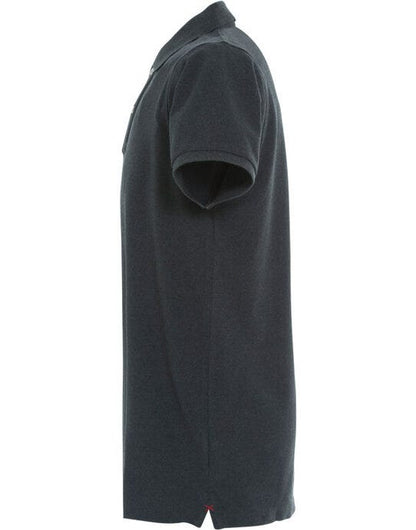 Clique Stretch Premium Polo - Anthracite Melange