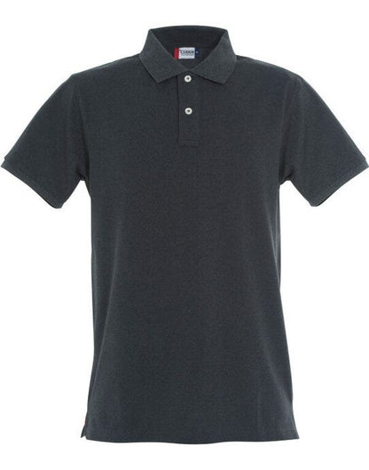 Clique Stretch Premium Polo - Anthracite Melange
