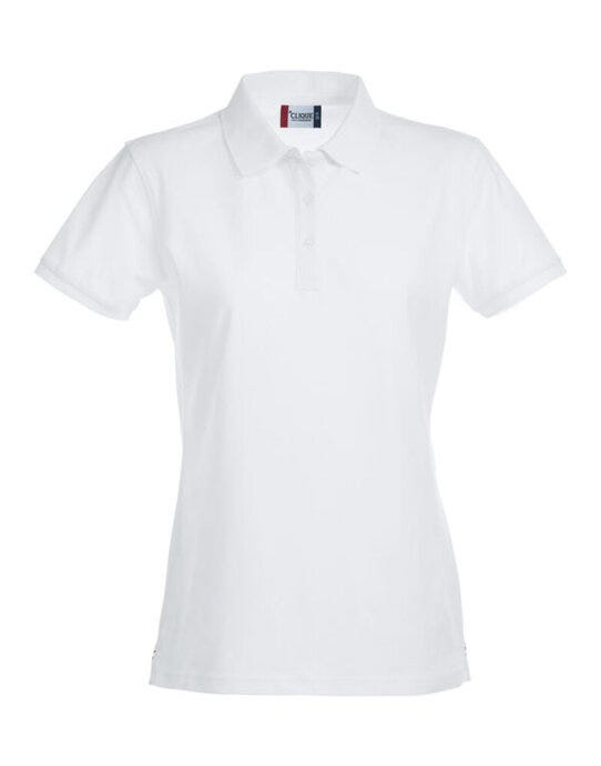 Clique Ladies Stretch Premium Polo - White