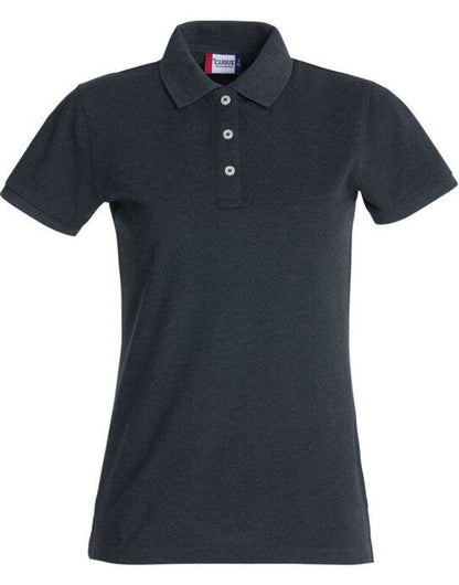 Clique Ladies Stretch Premium Polo - Anthracite Melange