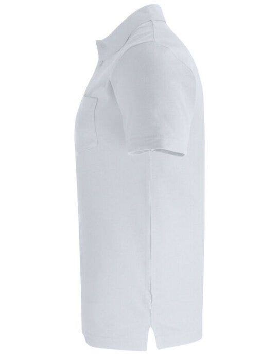 Clique Basic Polo With Pocket - White