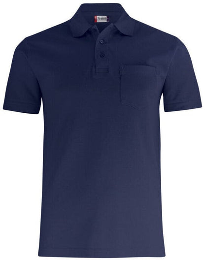 Clique Basic Polo With Pocket - Dark Navy