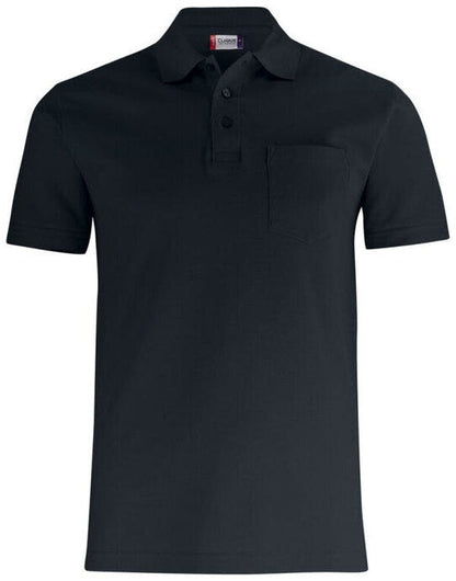 Clique Basic Polo With Pocket - Black