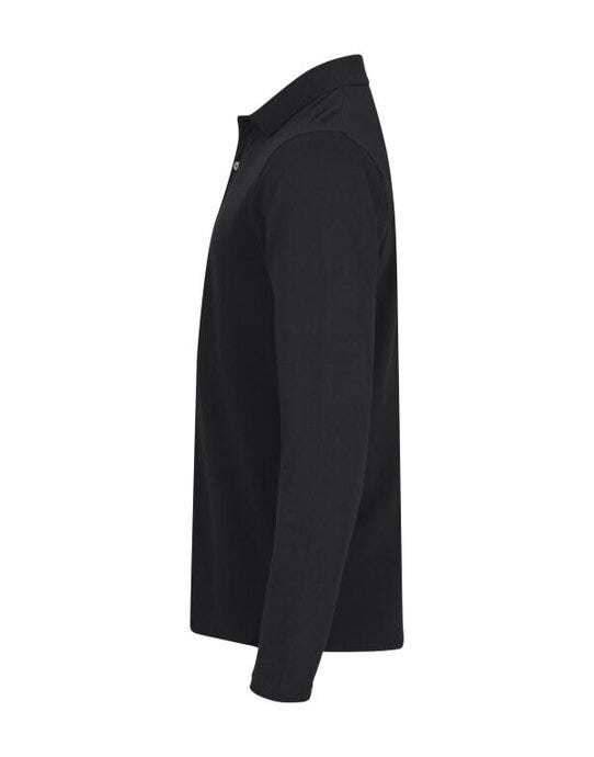 Clique Stretch Premium L/S Polo - Black