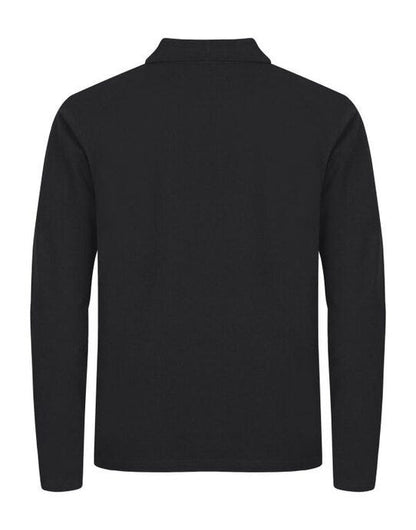 Clique Stretch Premium L/S Polo - Black