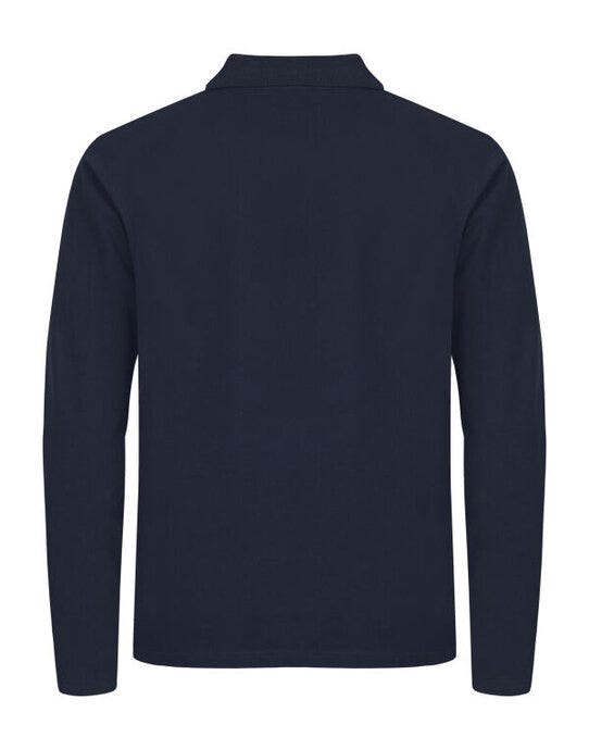 Clique Stretch Premium L/S Polo - Dark Navy