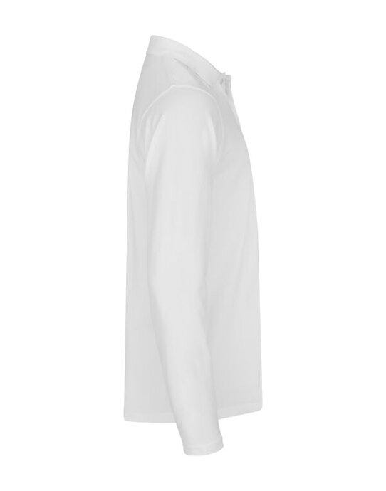 Clique Stretch Premium L/S Polo - White