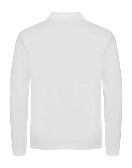 Clique Stretch Premium L/S Polo - White