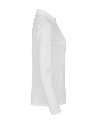 Clique Stretch Premium Polo L/S Women - White