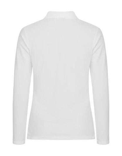 Clique Stretch Premium Polo L/S Women - White