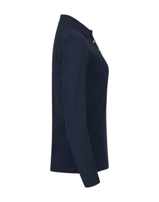 Clique Stretch Premium Polo L/S Women - Dark Navy