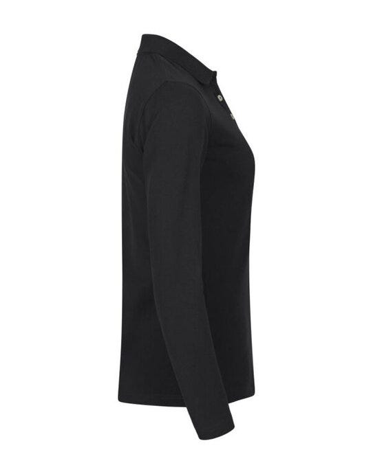 Clique Stretch Premium Polo L/S Women - Black