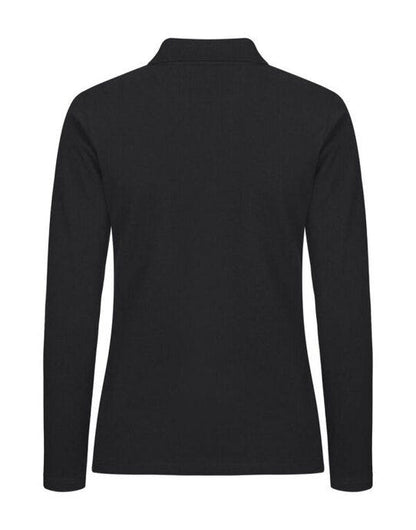 Clique Stretch Premium Polo L/S Women - Black