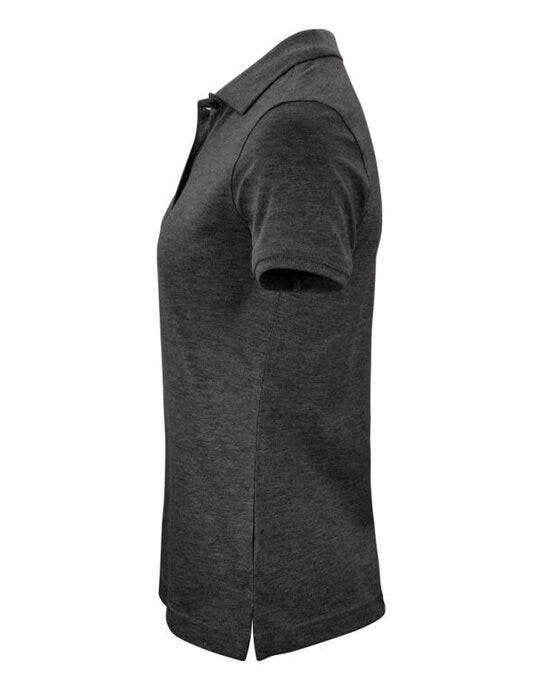 Clique Ladies Classic OC Polo - Anthracite Melange