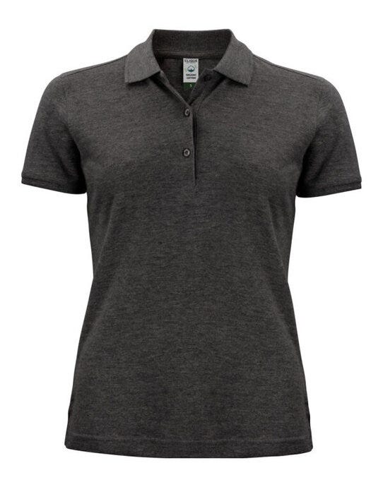 Clique Ladies Classic OC Polo - Anthracite Melange