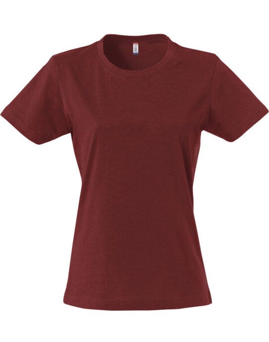 Clique Ladies Basic T - Burgundy