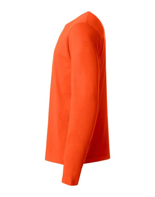 Clique Basic Long Sleeve T - Blood Orange