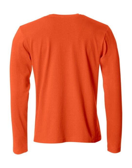 Clique Basic Long Sleeve T - Blood Orange