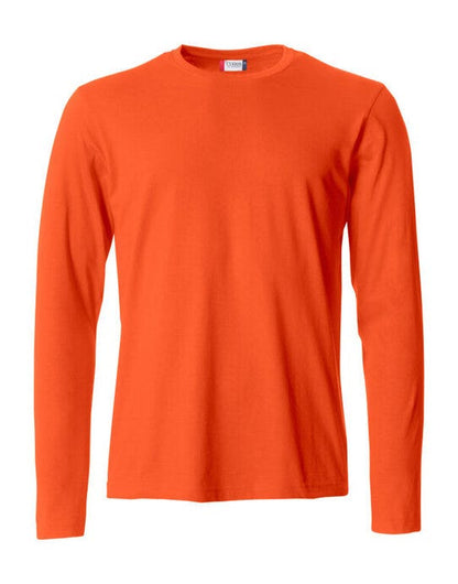 Clique Basic Long Sleeve T - Blood Orange
