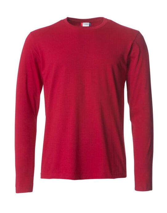 Clique Basic Long Sleeve T - Red
