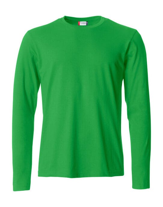 Clique Basic Long Sleeve T - Apple Green