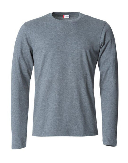Clique Basic Long Sleeve T - Grey Melange