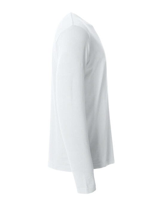 Clique Basic Long Sleeve T - White