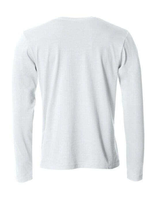 Clique Basic Long Sleeve T - White