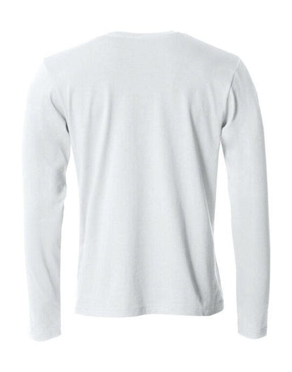 Clique Basic Long Sleeve T - White
