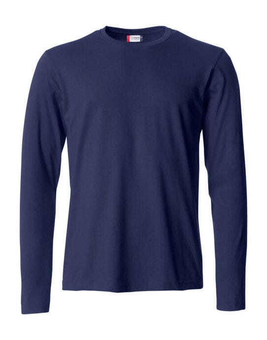 Clique Basic Long Sleeve T - Dark Navy