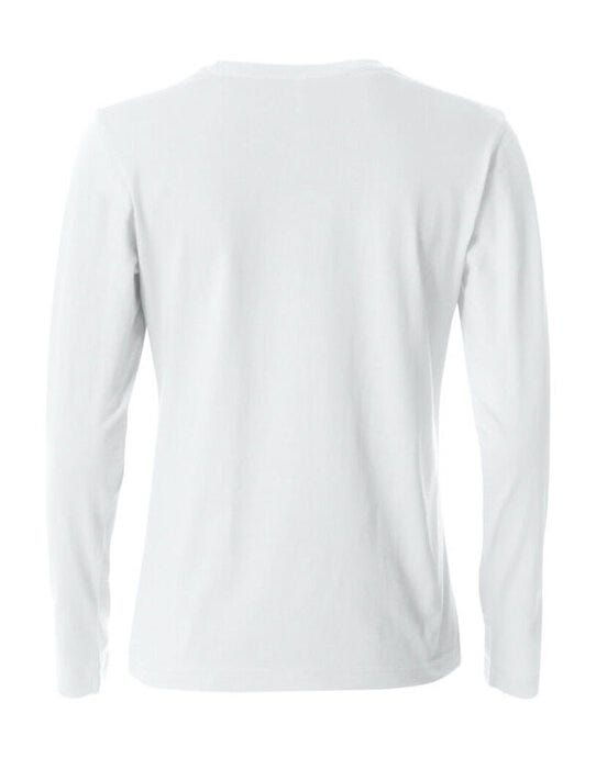 Clique Ladies L/S Basic-T - White