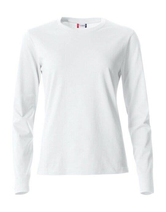 Clique Ladies L/S Basic-T - White