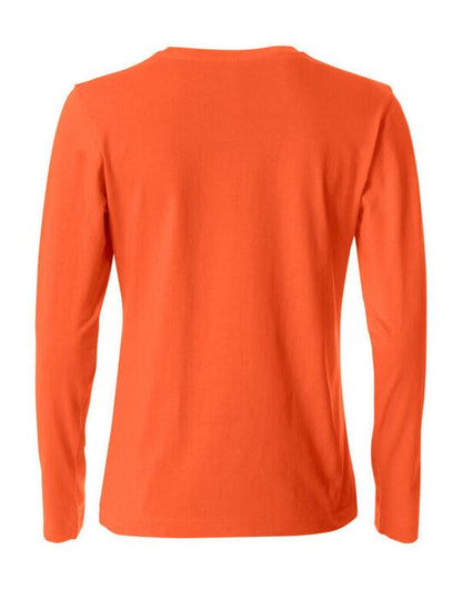Clique Ladies L/S Basic-T - Blood Orange