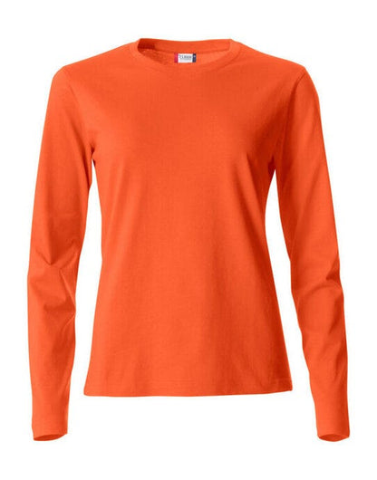 Clique Ladies L/S Basic-T - Blood Orange