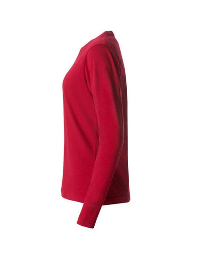 Clique Ladies L/S Basic-T - Red