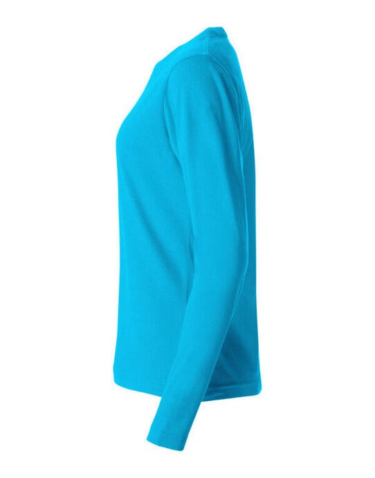 Clique Ladies L/S Basic-T - Turquoise