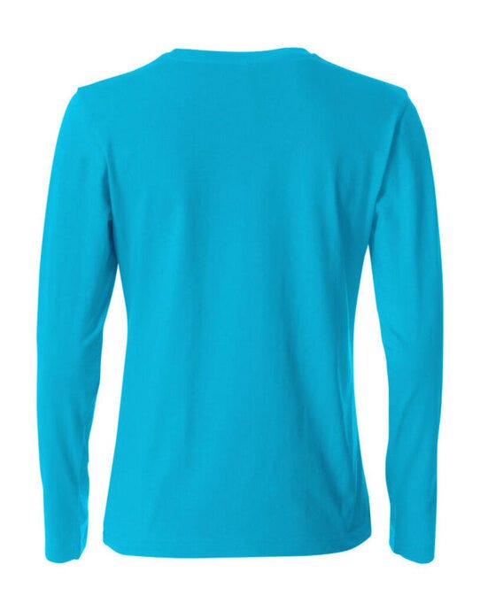 Clique Ladies L/S Basic-T - Turquoise