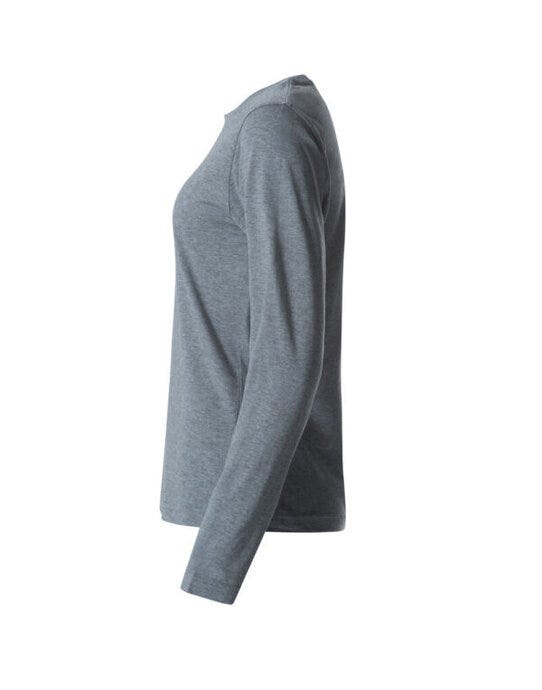 Clique Ladies L/S Basic-T - Grey Melange