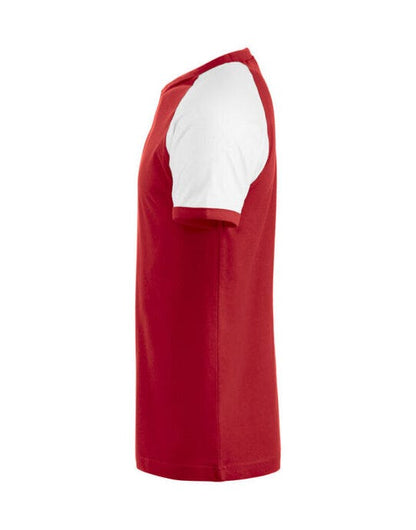 Clique Raglan Tee - Red/White