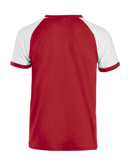 Clique Raglan Tee - Red/White
